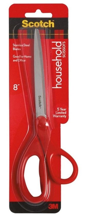 Nożyczki uniwersalne biuro Scotch 20,5cm czerwone