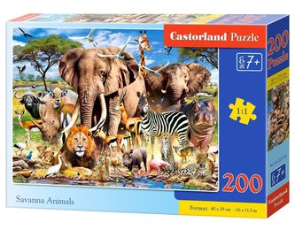 Puzzle 200 zvieratiek zo savany CASTOR