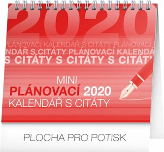 Plánovací s citáty - stolní kalendář 2020