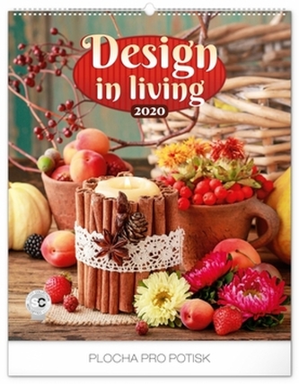 Nástěnný kalendář Design in Living 2020