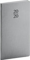 Kapesní diář Capys 2020 stříbrný