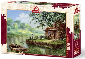 Puzzle 500 Popołudniowe wędkowanie