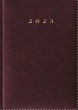 Terminarz 2023 A5 Madrid bordowy