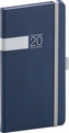 Kapesní diář Twill 2020 modrostříbrný