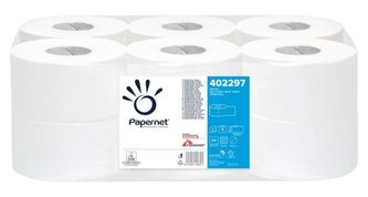 Papernet toaletní papír Mini Jumbo 190 mm, 2 vrstvy, celulóza, návin 140 m - 12 ks