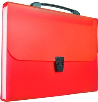 Teczka harmonijkowa z rączką A4 czerwona BT623-C