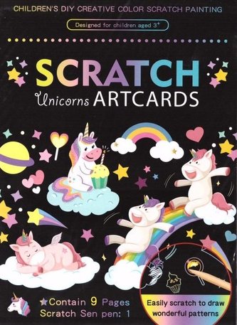 Obrazek do zdrapywania Jednorożce 9szt