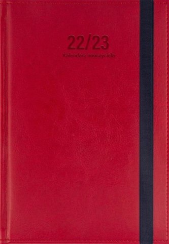 Kalendarz naucz. 2022/2023 A5 tyg. Nebraska Czerw.