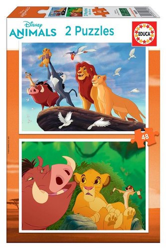 Puzzle 2x48 Król Lew G3