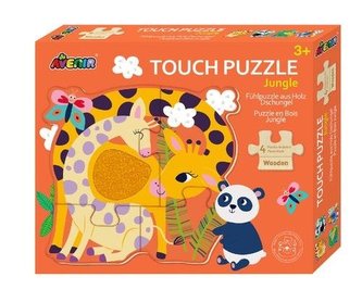 Puzzle sensoryczne - zwierzęta dżungli
