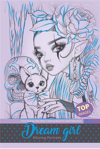 Antistresová omaľovánka A4 20 fialová