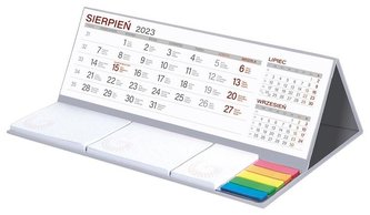 Kalendarz 2023 z notesem podkładka czarna