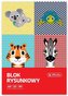 Blok rysunkowy A4/20K biały Cute Animals (10szt)