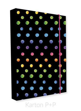 Box na sešity A4 Jumbo Dots colors