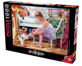 Puzzle 1000 Balerina z pieskiem