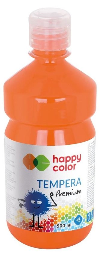 Farba tempera Premium 500ml pomarańcz HAPPY COLOR