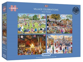 Puzzle 4x500 Wiejskie uroczystości G3