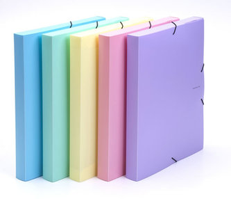 Krabice PP s gumou A4 PASTELINI růžová
