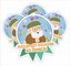 Medal papierowy - Najlepszy Dziadek 4szt