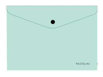 Psaníčko s drukem A5 PASTELINI zelená