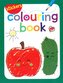 Colouring book z naklejkami. Jabłko i ogórek