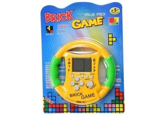 Gra elektroniczna tetris bricks kierownica żółta