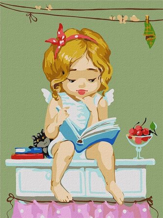 Malowanie po numerach - Ulubiona książka 30x40