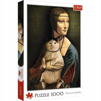 Puzzle 1000 Dáma s TREFL kat