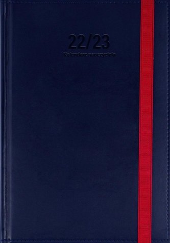 Kalendarz naucz. 2022/2023 A5 tyg. Nebraska Granat