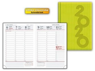 Diář 2020 T805 PU Lime