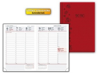 Diář 2020 T805 PU Red