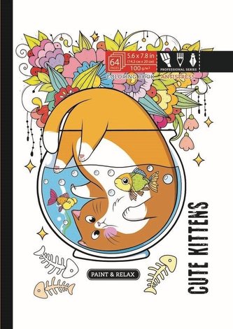 Kolorowanka antystresowa 143x200 32 Cute kittens
