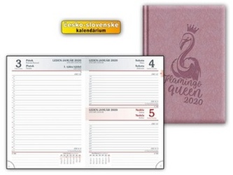 Diář 2020 D801 PU Pink