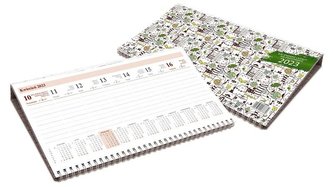 Kalendarz 2023 tygodniowy leżący na podstawce