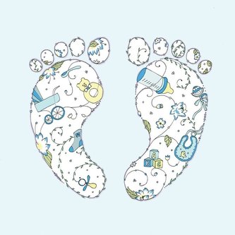 Karnet Swarovski kwadrat CL1909 Narodziny chłopiec