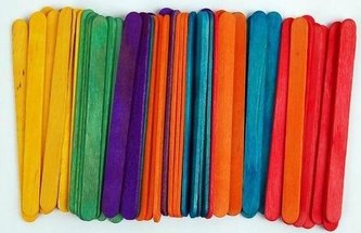 Patyczki kreatywne Color duże 50szt