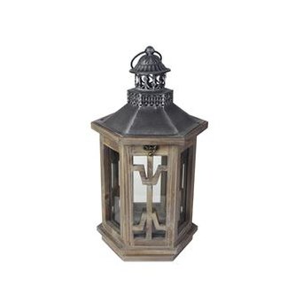 Dřevěná lucerna D2672/ Malá