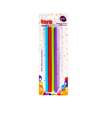 BRČKA SILIKÓNOVÁ 4KS+ČISTIČ BRČEK, 20CM