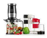 Concept SM3390 Fresh&Nutri smoothie mixér, chopper, mlýnek, 700 W + láhve 2 x 570 ml + 400 ml černý