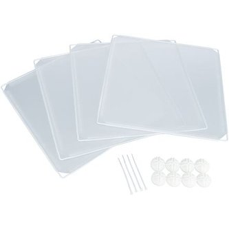 Rozšiřovací plastové nástavce 35 x 35 cm k výběhu  #62460, 4 ks, bílá