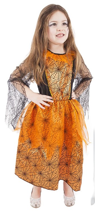 Dětský kostým Halloween oranžový (M) e-obal