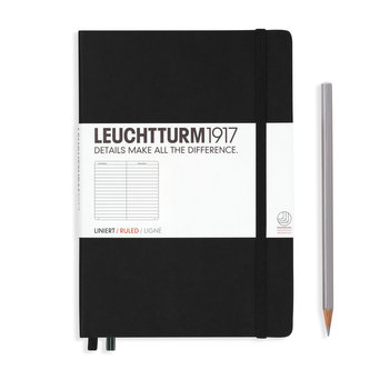LEUCHTTURM1917 blok A5, černý, linky 300612
