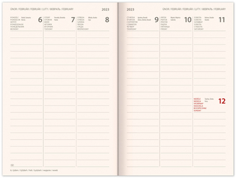 Týdenní magnetický diář Tvář 2023