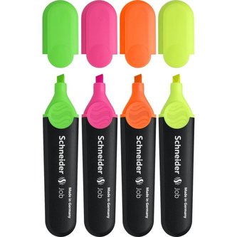 Zakreślacze Job 4 kolory