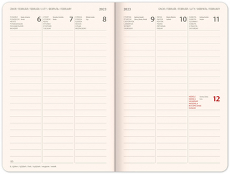 Týdenní diář Ruka Think of me 2023