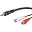 PremiumCord kabel Jack 3,5mm-2xCINCH M/F 1,5m
