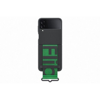 Samsung Silicone Cover Strap Flip4 Black