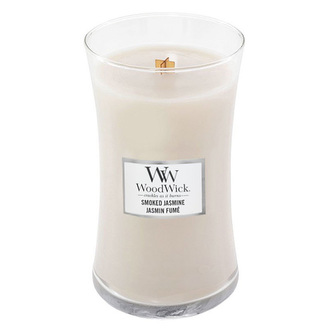 Sviečka oválna váza WoodWick, Dymový jazmín, 609.5 g