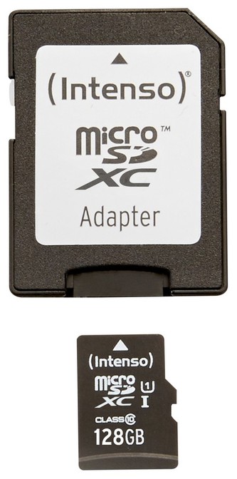 Intenzívny 128GB micro SDXC Premium UHS-I + adaptér
