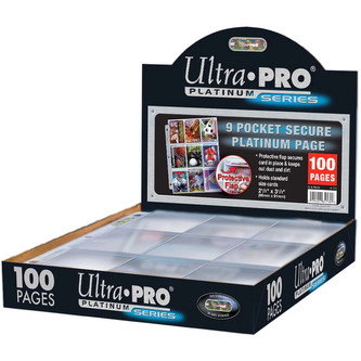 Stránky UP - Secure Platinum - 9-Pocket (3 Hole) Display (100 stránek)